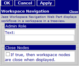 Figure 2: Editor for Jazz Workspace Navigation
